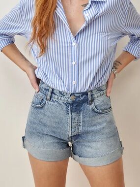 Reformation Charlie Cuffed High Rise Jean